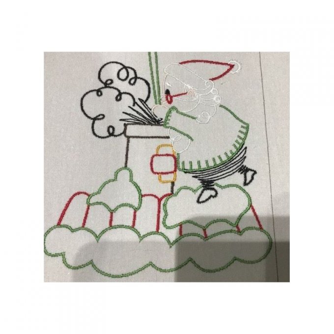 Pères Noël modernes - cheminée