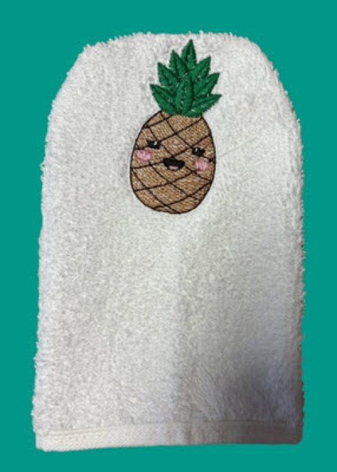 Les gants série fruits L'ananas