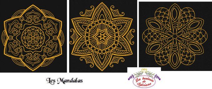 Les Mandalas 3 motifs