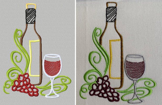 Les grands vins -motif 2