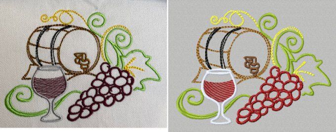Les grands vins -motif 3
