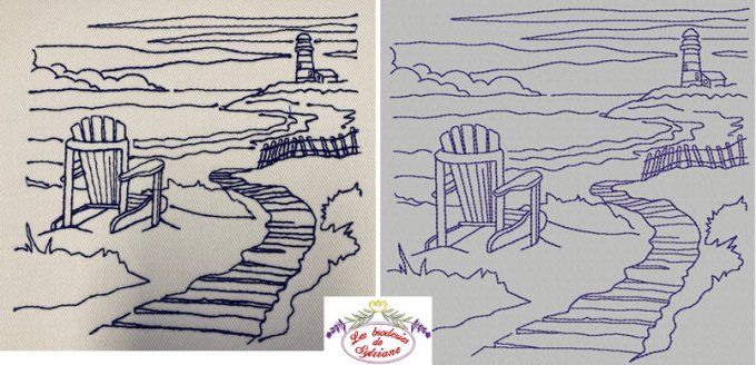 Le bord de mer motif  2