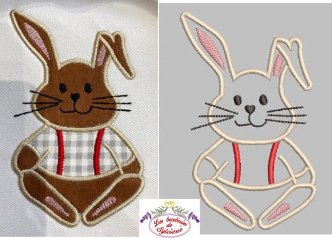 le lapin aux bretelles