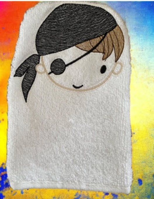Les gants pour enfants série 11 , le gant pirate
